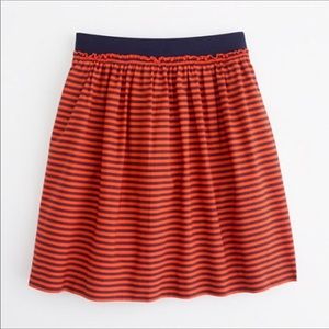 J.crew red&blue skirt